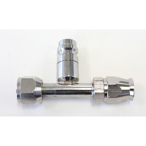 Aeroflow -6 Airconditioning Fitting With Charge Port Straight