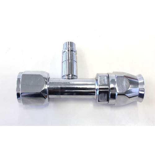 Aeroflow -10 Airconditioning Fitting with Charge Port Straight