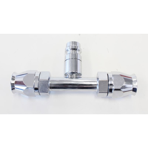 Aeroflow -8 Airconditioning Fitting inline Charge Port Straight