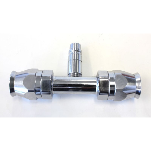 Aeroflow -10 Airconditioning Fitting inline Charge Port straight
