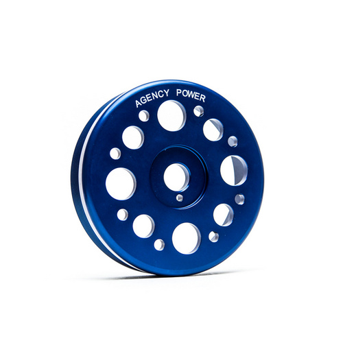 Agency Power Light Weight Crank Pulley Blue fits Subaru BRZ/Toyota 86 AP-FRS-130BL