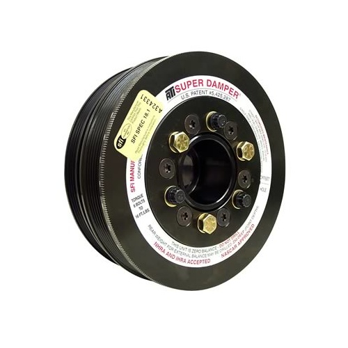 Super Damper 7.425" Dia. SFI Approved - Suit GM LS Series LS1 F-Body & LS1/LS2 04-06 GTO, OEM Diameter With A/C Pulley