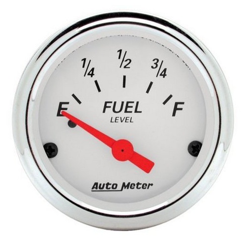 Auto Meter Arctic White Series Fuel Level Gauge AU1315