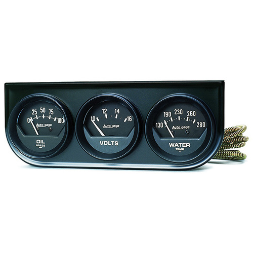 Auto Meter Auto gage Three-Gauge Console AU2348