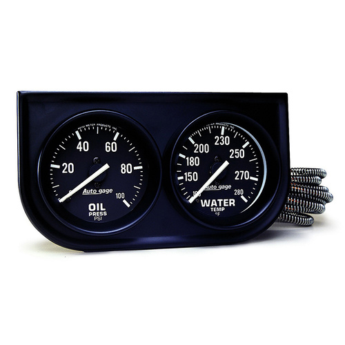 Auto Meter Auto gage Two-Gauge Console AU2392
