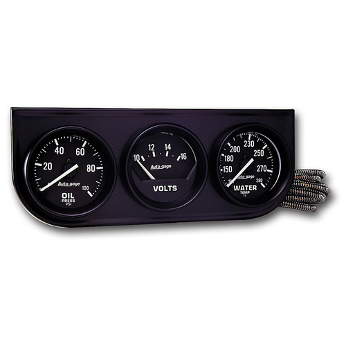 Auto Meter Auto gage Three-Gauge Console AU2397