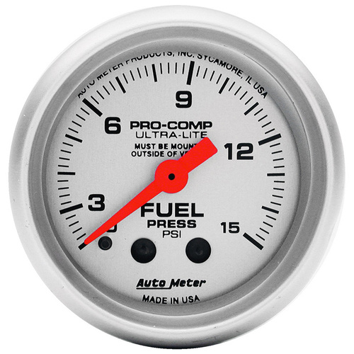 Auto Meter Ultra-Lite Series Fuel Pressure Gauge AU4313
