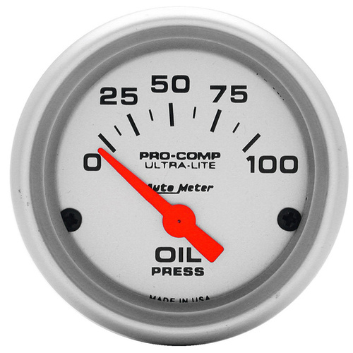 Ultra-Lite Series Oil Pressure Gauge (AU4327