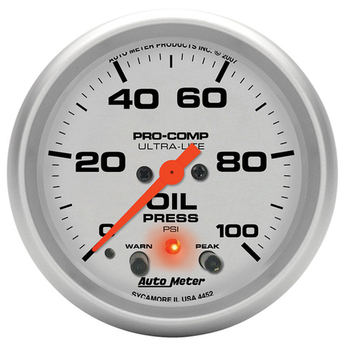 Ultra-Lite Series Oil Pressure Gauge (AU4452)