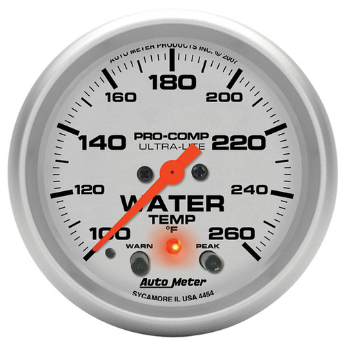Auto Meter Ultra-Lite Series Water Temperature Gauge AU4454