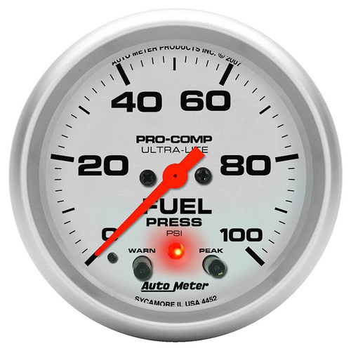 Auto Meter Ultra-Lite Series Fuel Pressure Gauge AU4472
