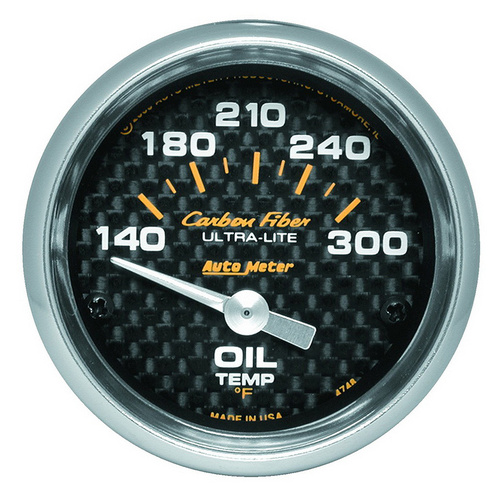 Carbon Fiber Series Oil Temperature Gauge (AU4748)