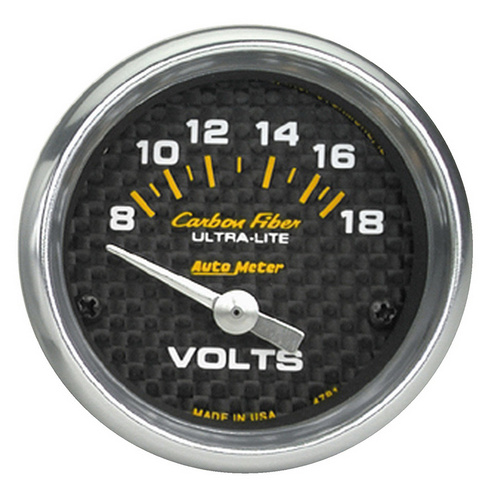Carbon Fiber Series Voltmeter Gauge (AU4791)