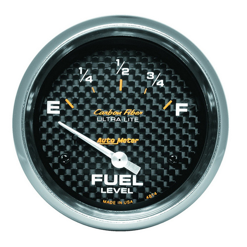 Auto Meter Carbon Fiber Series Fuel Level Gauge AU4814
