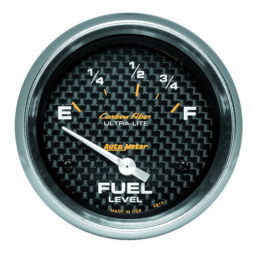 Auto Meter Carbon Fiber Series Fuel Level Gauge AU4815