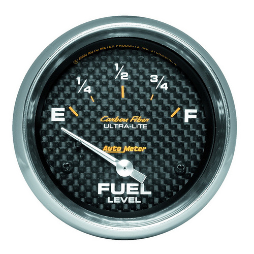 Auto Meter Carbon Fiber Series Fuel Level Gauge AU4816