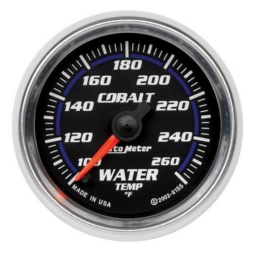Auto Meter Cobalt Series Water Temperature Gauge AU6155
