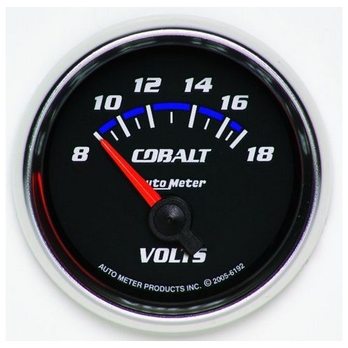 Auto Meter Cobalt Series Voltmeter Gauge AU6192