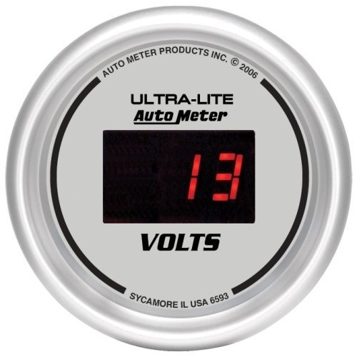 Auto Meter Ultra-Lite Digital Series Voltmeter Gauge AU6593