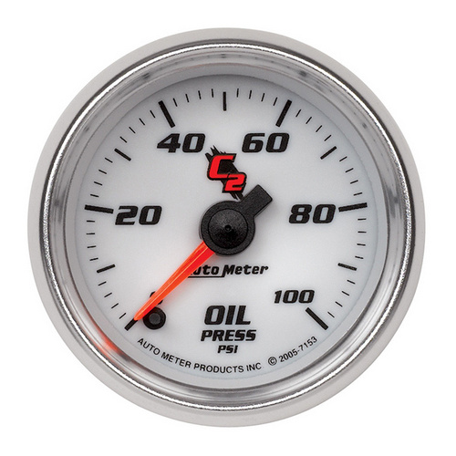Auto Meter C2 Series Oil Pressure Gauge AU7153