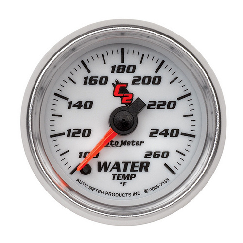 Auto Meter C2 Series Water Temperature Gauge AU7155