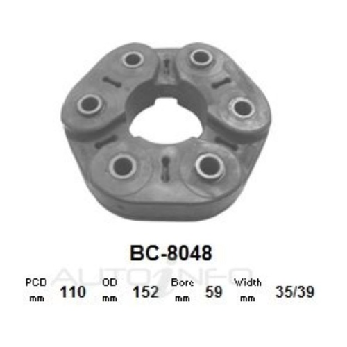 Drive Shaft Coupling - Front & Rear Auto (BC-8048)