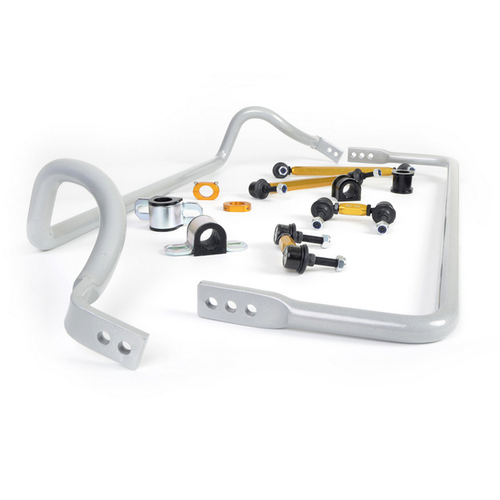 WHITELINE BMK007 Front and Rear Sway Bar Vehicle Kit; Fits Mitsubishi Lancer 08-17