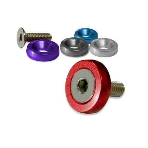 Silver Billet Washer/Bolt Set 5 Screws 6 x 20 mm