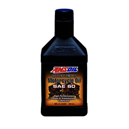 Amsoil V-Twin SAE 60 100% Synthetic Motorcycle Oil 946mL Bottle MCSQT