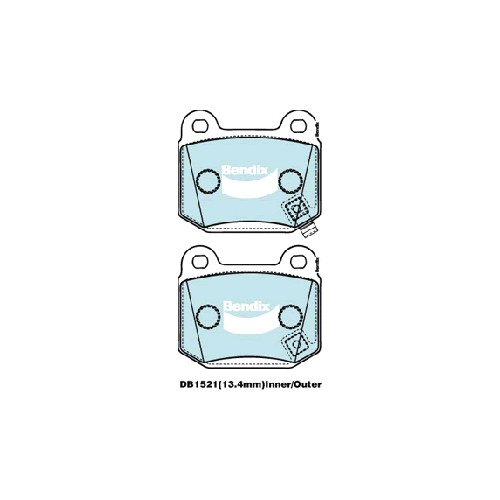 Bendix Rear Brake Pads (Brembo Caliper) (DB1521GCT)