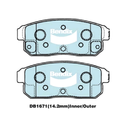 Bendix Rear Brake Pads (DB1671GCT)