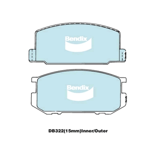 Bendix Front Brake Pads (DB322GCT)