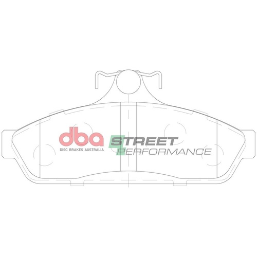 DBA DB1086SP Street Performance Brake Pad Set Rear