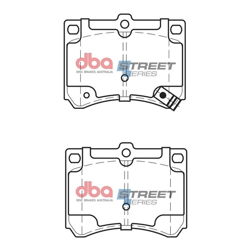 DBA DB1177SS Street Series Brake Pad Set Rear