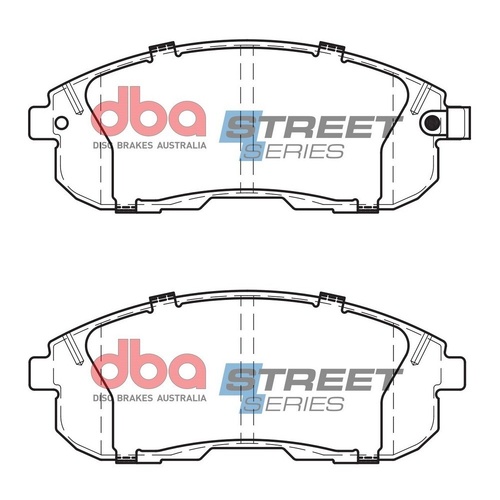DBA DB1232SS Street Series Brake Pad Set Front