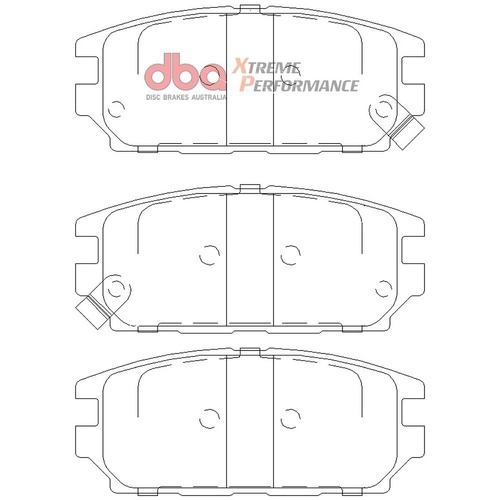 DBA DB1238XP Xtreme Performance Brake Pad Set Rear