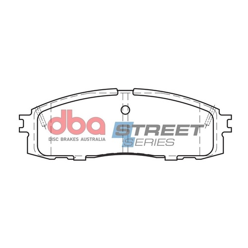 DBA DB1244SS Street Series Brake Pad Set Rear