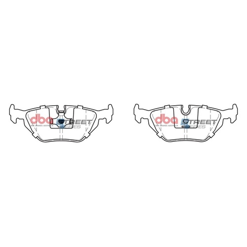 DBA DB1245SS Street Series Brake Pad Set Rear