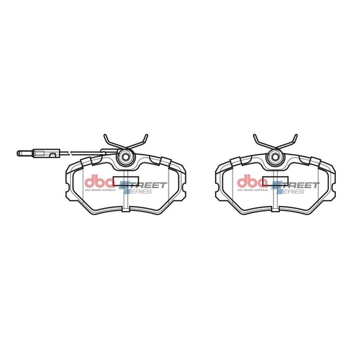 DBA DB1258SS Street Series Brake Pad Set Front