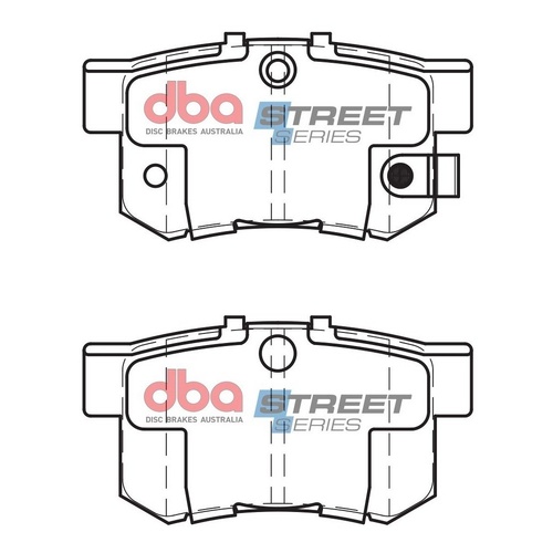 DBA DB1265SS Street Series Brake Pad Set Rear
