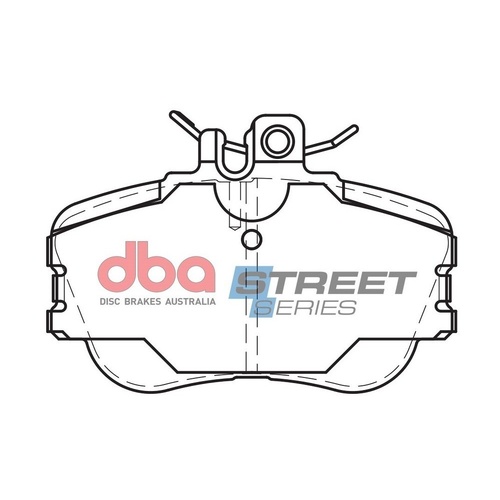 DBA DB1295SS Street Series Brake Pad Set Front