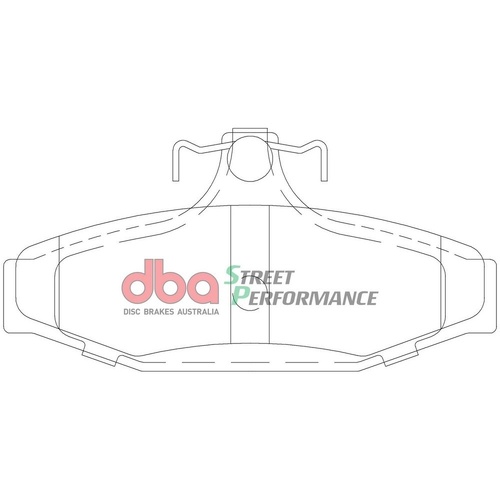 DBA DB1354SP Street Performance Brake Pad Set Rear