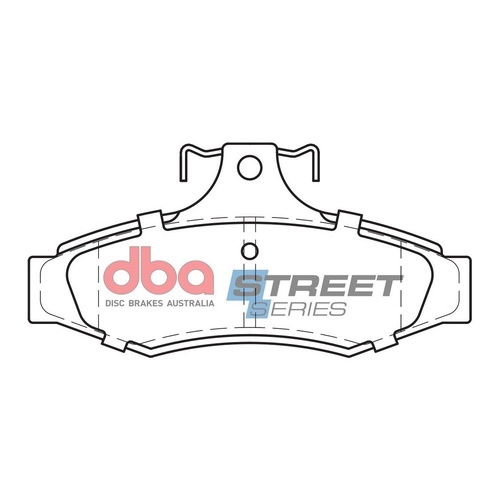 DBA DB1354SS Street Series Brake Pad Set Rear