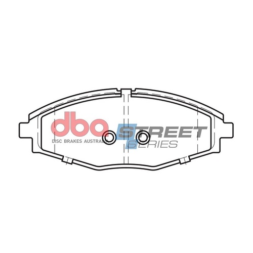 DBA DB1368SS Street Series Brake Pad Set Front