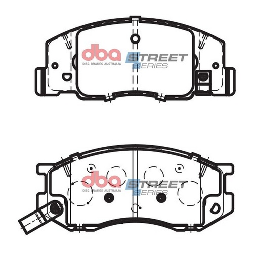 DBA DB1372SS Street Series Brake Pad Set Front