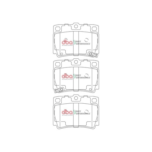 DBA DB1390SP Street Performance Brake Pad Set Rear