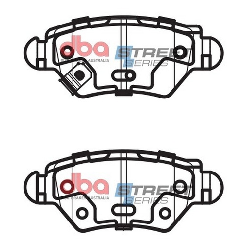 DBA DB1425SS Street Series Brake Pad Set Rear
