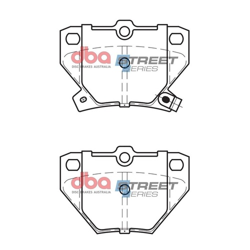 DBA DB1429SS Street Series Brake Pad Set Rear