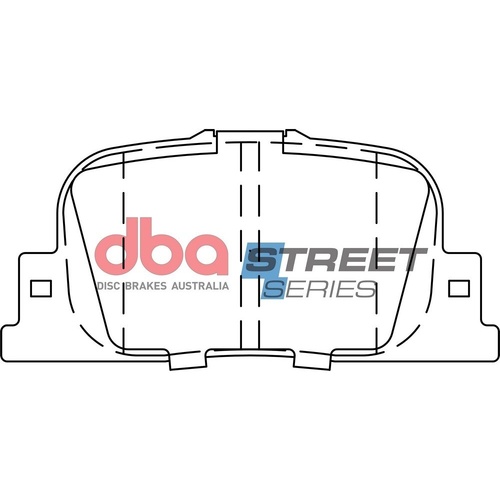 DBA DB1434SS Street Series Brake Pad Set Rear