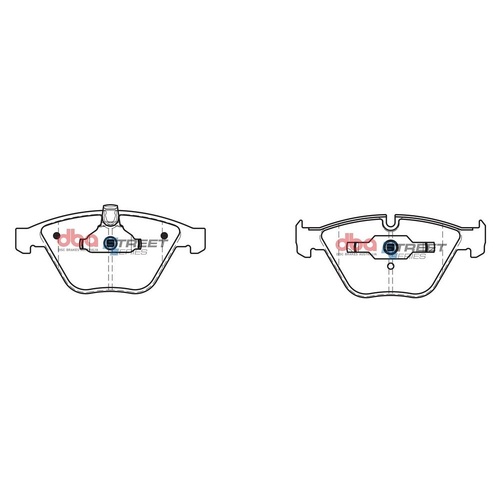 DBA DB1498SS Street Series Brake Pad Set Front